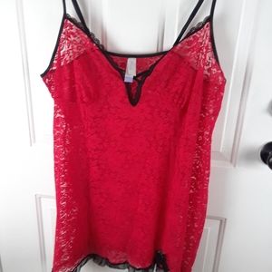 Red Lace Teddy